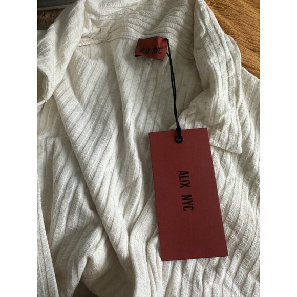 ALIX NYC Ribbed Ivory Spencer Dress Size Medium NEW NWT - Picture 4 of 5